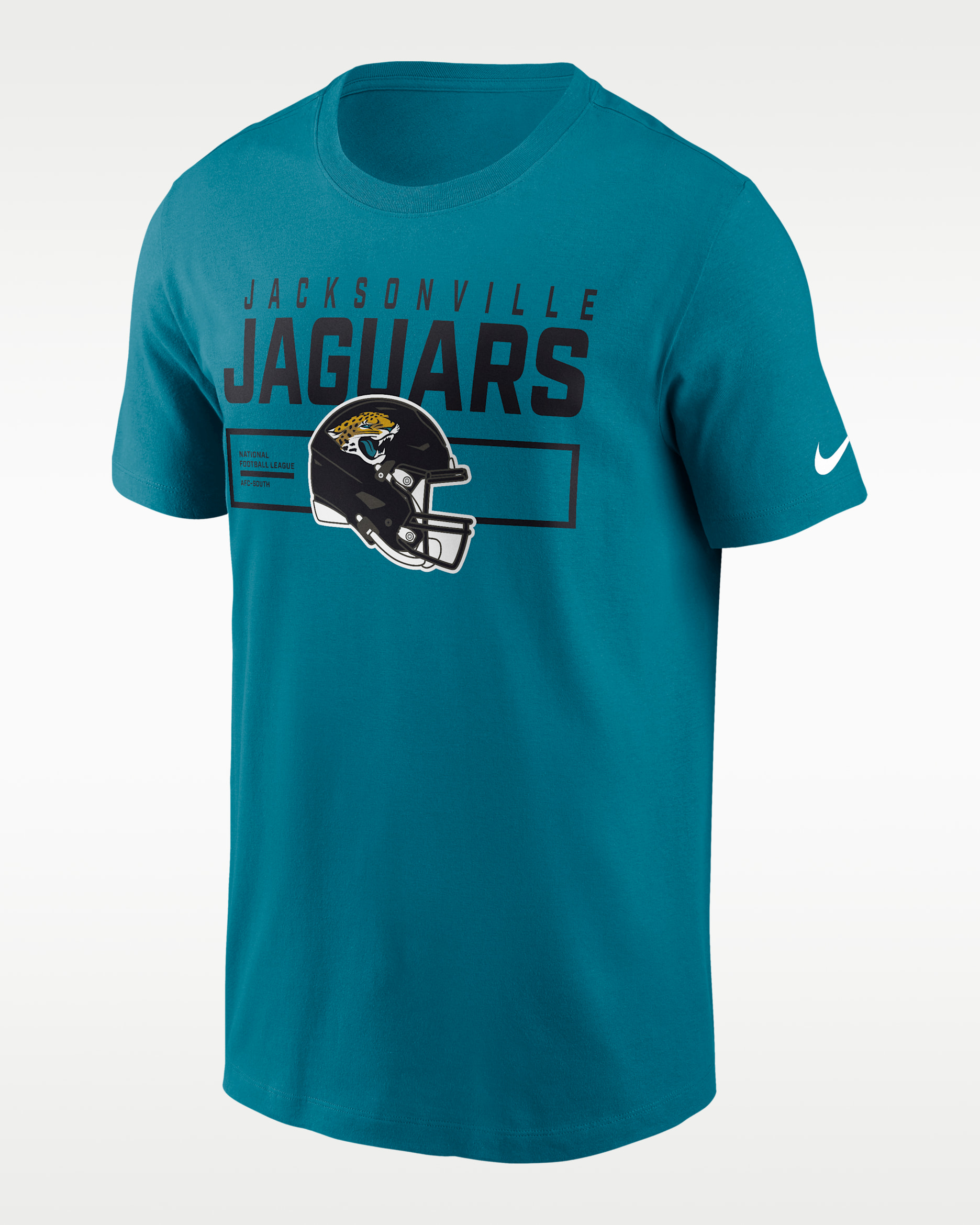 Jacksonville Jaguars Helmet Essential Men's Nike NFL T-Shirt. Nike.com
